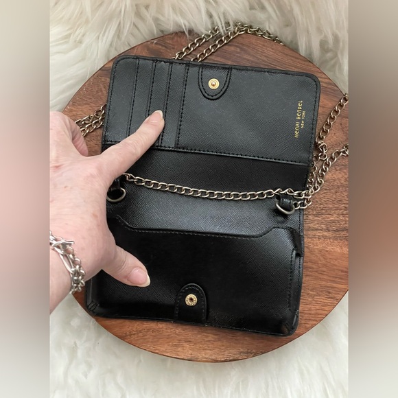 HENRI BENDEL Patchwork Crossbody Phone Wallet on Chain w/Dustbag - Picture 10 of 16